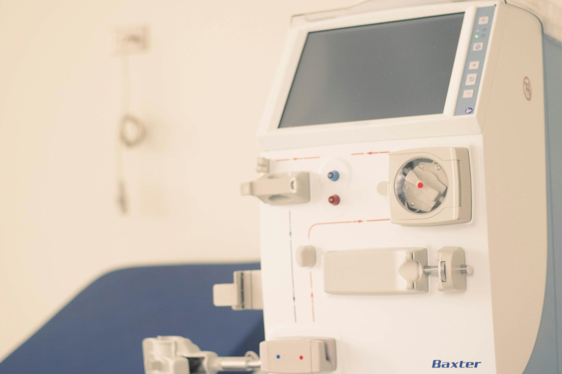 A haemodialysis machine in a treatment room